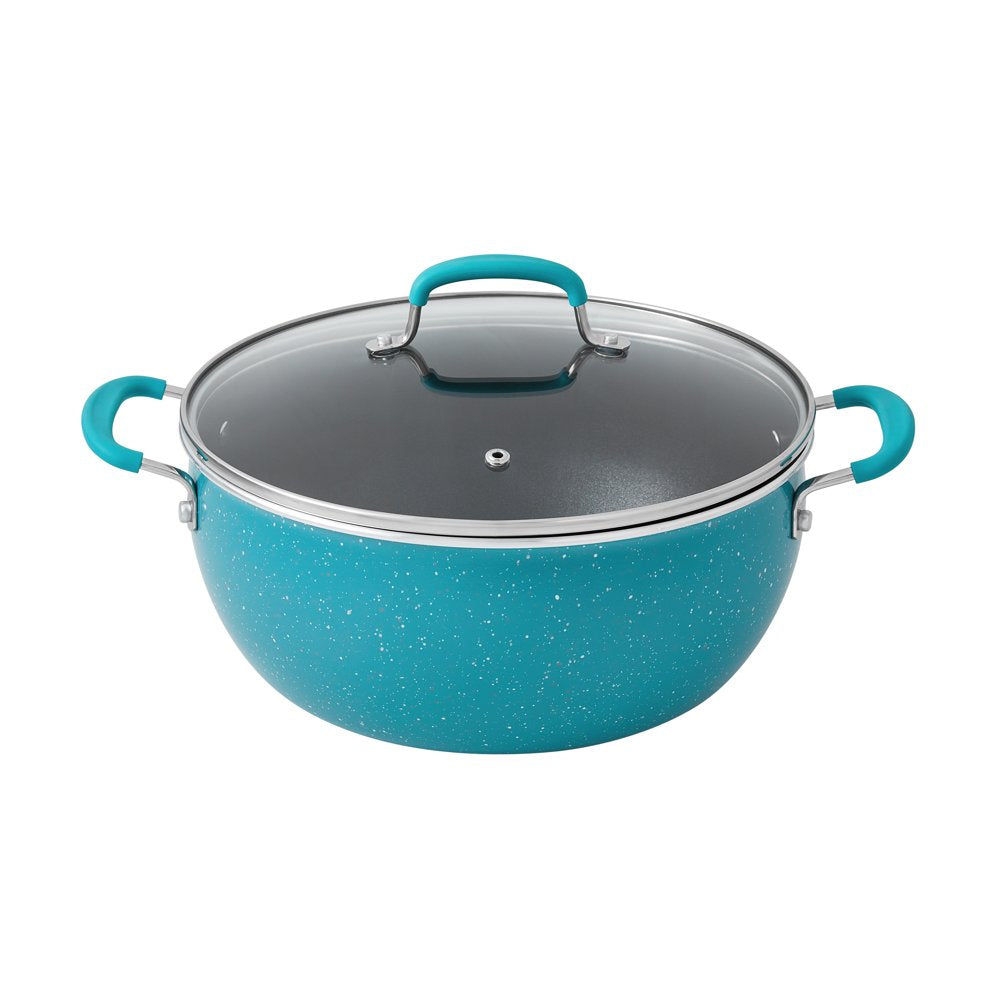 The Pioneer Woman 38-Piece Cookware Set, Teal, Floral Design, Complete Kitchen Solution