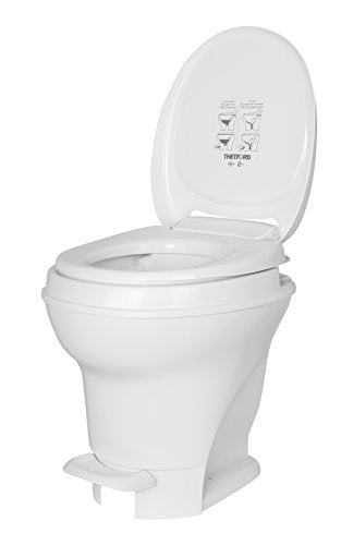 Thetford Aqua-Magic V RV Toilet, High Profile, Pedal Flush, White, Model 31671