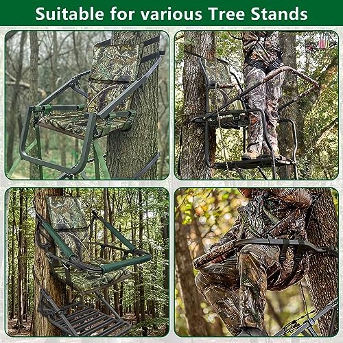 UQM Adjustable Tree Stand Seat Replacement - Comfortable, Portable Hunting Accessory for Climber Deer Stands