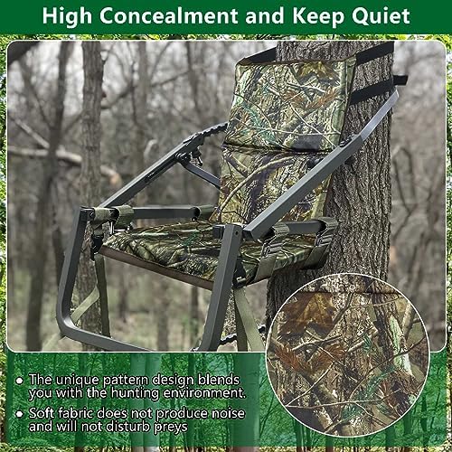 UQM Adjustable Tree Stand Seat Replacement - Comfortable, Portable Hunting Accessory for Climber Deer Stands