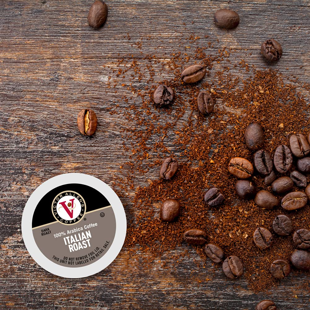 Victor Allen's Coffee Italian Roast Dark, 200 Keurig K-Cup Pods, Full-Bodied Arabica