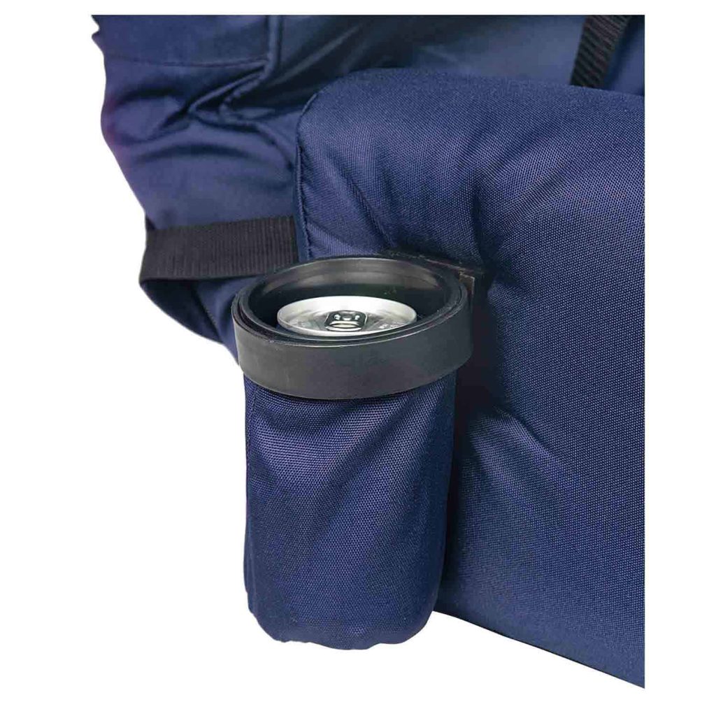 WEST MARINE Go-Anywhere High-Back Portable Seat with Armrests, UV-Resistant, Water-Repellent Fabric