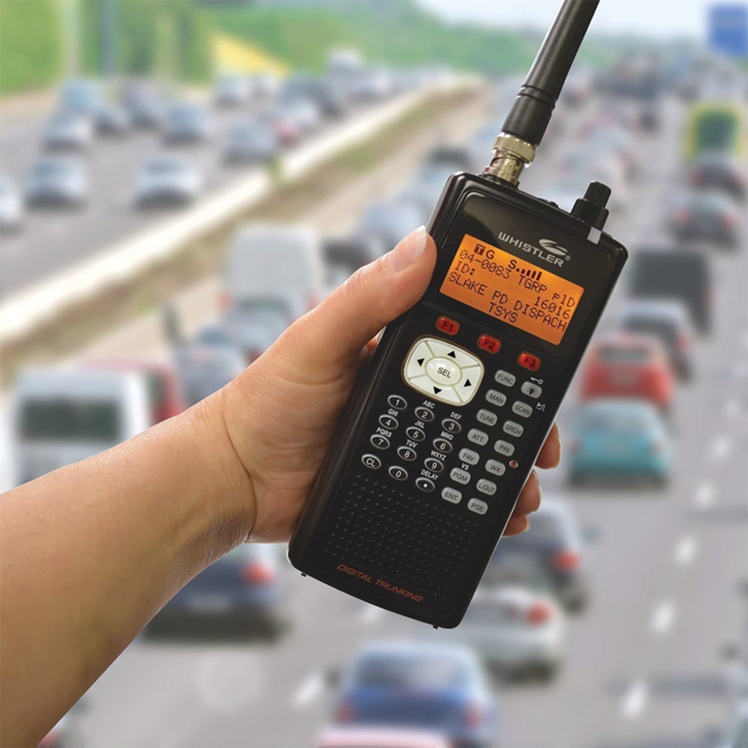 Whistler WS1040 Digital Handheld UHF/VHF Police Scanner with 1,800 Frequencies & Weather Alerts