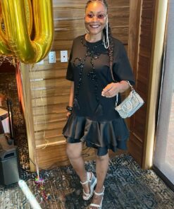 Black Mermaid Dress BE21