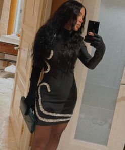 Black Short Bodycon Dress BE13