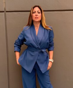 Chic Navy Blue Co-ord Set BE5