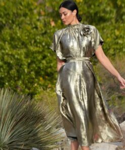 Elegant Metallic Dress BE17