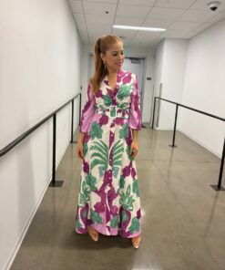 Tropical Floral Maxi Dress BE24